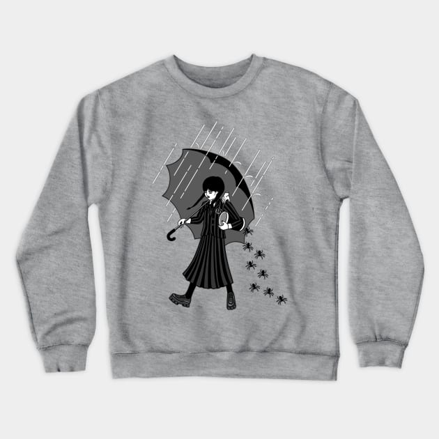 Spooky girl Crewneck Sweatshirt by paulagarcia